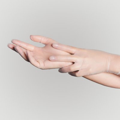 Купить перчатки sf gloves диагностические виниловые нестерильные неопудрен размер l, 50 пар, прозрачные в Семенове