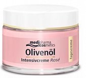 Купить медифарма косметик (medipharma cosmetics) olivenol крем для лица дневной интенсивный роза, 50мл в Семенове