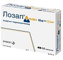 Купить лозап плюс, таблетки, покрытые пленочной оболочкой 12,5мг+50мг, 30 шт в Семенове