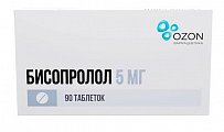 Купить бисопролол, таблетки, покрытые пленочной оболочкой, 5мг 90 шт  в Семенове