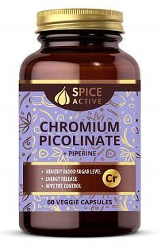 Spice Active (Спайс Актив) Хрома пиколинат с пиперином, капсулы 60 шт БАД