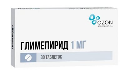 Купить глимепирид, таблетки 1мг, 30 шт в Семенове