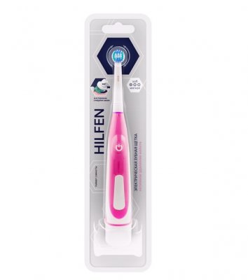 Купить хилфен (hilfen) электрическая зубная щетка мягкая розовая артикул r2020 в Семенове