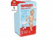 Купить huggies (хаггис) подгузники ультра комфорт для мальчиков 12-22кг 15шт в Семенове