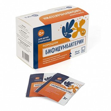 Бифидумбактерин, порошок пакет-саше 3г, 30 шт