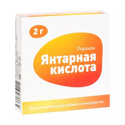 Купить янтарная кислота, пор 2г №1_бад (алмаксфарм ооо, россия) в Семенове