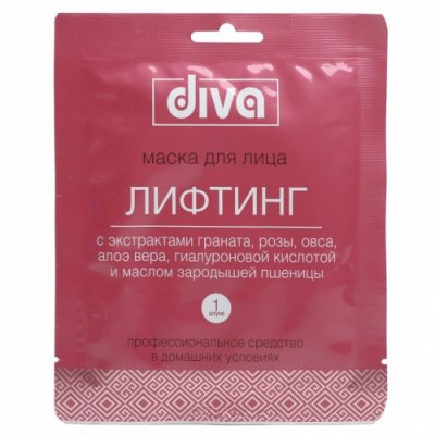 Купить diva (дива) маска для лица и шеи тканевая лифтинг, 1шт в Семенове
