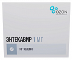 Купить энтекавир, таблетки, покрытые пленочной оболочкой 1мг, 30 шт бад в Семенове