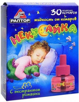Купить раптор некусайка прибор+ жидкость от комаров для детей 30 ночей в Семенове