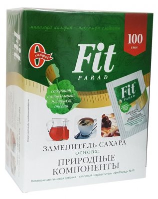 Купить фитпарад №10 на основе природных компонентов, саше 0,5г 100 шт в Семенове