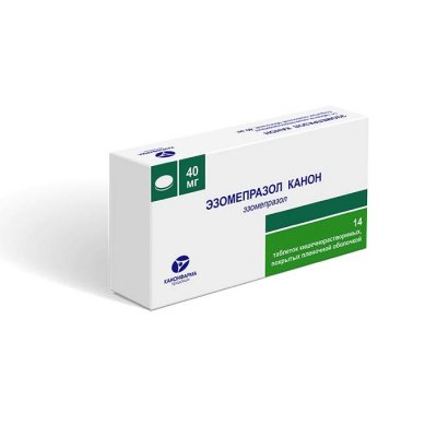 Купить эзомепразол-канон, таблетки кишечнорастворимые, покрытые пленочной оболочкой 40мг, 14 шт в Семенове