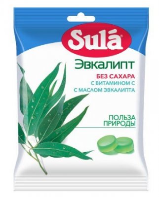 Купить зула (sula) леденцы для диабетиков эвкалипт, 60г в Семенове