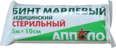Купить бинт стерильный 5мх10см (апполо тд, россия) в Семенове