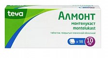 Купить алмонт, таблетки, покрытые пленочной оболочкой 10мг, 98 шт в Семенове
