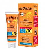 Купить биокон солнце крем против загара для чувствительной кожи ультразащита, 75мл spf70 в Семенове