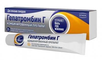 Купить гепатромбин г, мазь для ректального и наружного применения (65ме+30мг+2,233мг)/г, 20г в Семенове