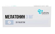 Купить мелатонин, таблетки, покрытые пленочной оболочкой, 3мг, 20 шт в Семенове