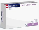 Купить эквапресс, капсулы с модифицированным высвобождением 5мг+1,5мг+20мг, 28 шт в Семенове