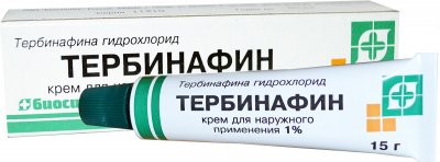 Купить тербинафин, крем для наружного применения 1%, 15г в Семенове