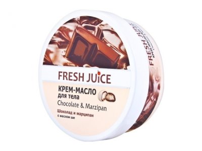 Купить fresh juice (фреш джус) крем-масло для тела шоколад, марципан и масло ши, 225мл в Семенове