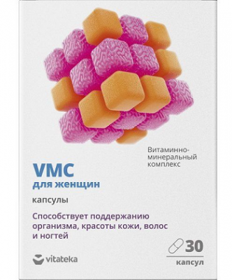 Купить витаминно-минеральный комплекс vmc для женщин витатека, капсулы 0,817г, 30 шт бад в Семенове