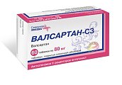 Купить валсартан-сз, таблетки, покрытые пленочной оболочкой 80мг, 60 шт в Семенове