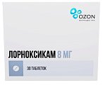 Купить лорноксикам, таблетки покрытые пленочной оболочкой 8мг, 30 шт в Семенове