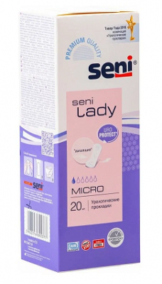 Купить seni lady (сени леди) прокладки урологические микро 20шт в Семенове