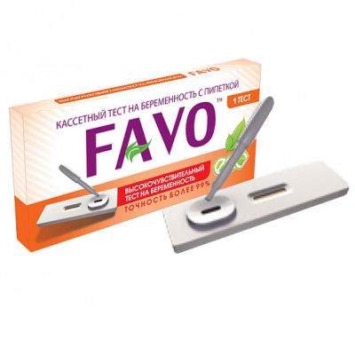 Купить тест для определения беременности favo кассетный с пипеткой, 1 шт в Семенове