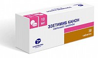 Купить эзетимиб канон, таблетки 10мг, 30 шт в Семенове