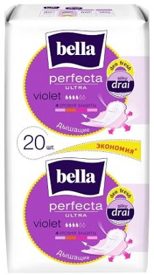 Купить bella (белла) прокладки perfecta ultra violet deo fresh 10+10 шт в Семенове