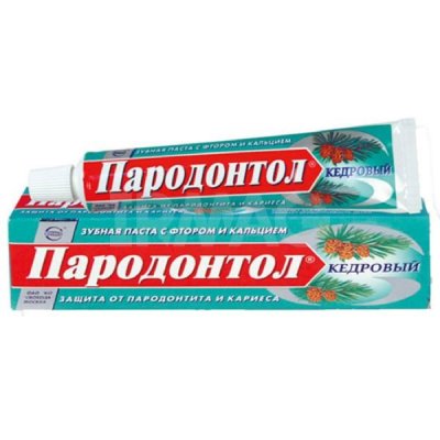 Купить пародонтол зубная паста кедровый с фтором 124г в Семенове