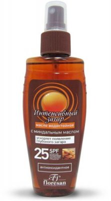 Купить флоресан (floresan) масло для интенсивного загара водостойкий, 150мл spf-25 в Семенове