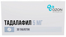 Купить тадалафил, таблетки, покрытые пленочной оболочкой 5мг, 30 шт в Семенове