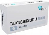 Купить тиоктовая кислота, таблетки покрытые пленочной оболочкой 300мг, 30шт в Семенове