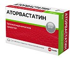 Купить аторвастатин, таблетки, покрытые пленочной оболочкой 20мг, 30 шт в Семенове