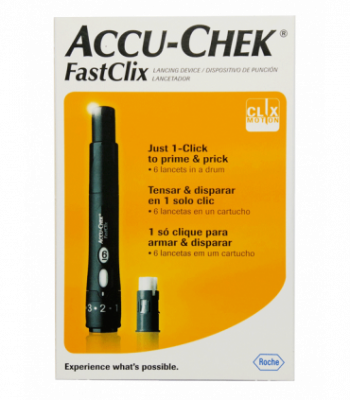 Купить ручка для прокалывания пальца accu-chek fastclix (акку-чек) + 6 ланцет в Семенове