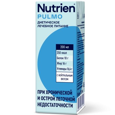 Купить нутриэн пульмо стерилизованный для диетического лечебного питания с нейтральным вкусом, 200мл в Семенове