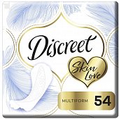 Купить discreet (дискрит) прокладки ежедневные skin love multiform, 54шт в Семенове
