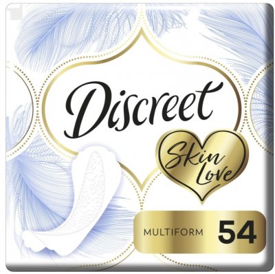 Купить discreet (дискрит) прокладки ежедневные skin love multiform, 54шт в Семенове
