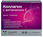 Купить витамир коллаген с витамином с, таблетки массой 1100 мг 30шт бад в Семенове