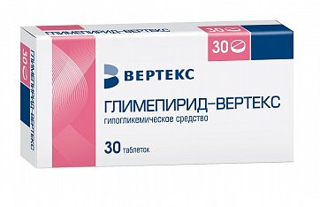 Глимепирид, таблетки 3мг, 30 шт