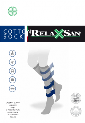 Купить релаксан (relaxsan) гольфы мужские с хлопком cotton socks размер 4, черный в Семенове