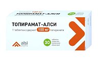 Купить топирамат-алси, таблетки покрытые пленочной оболочкой 100мг, 50 шт в Семенове