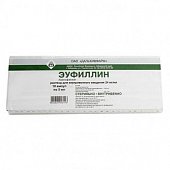 Купить эуфиллин, раствор для внутривенного введения 24мг/мл, ампулы 5мл, 10 шт в Семенове
