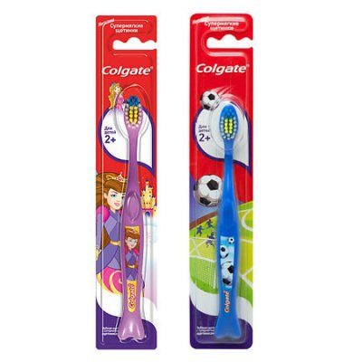 Купить колгейт (colgate) зубная щетка детская супермягкие щетинки от 2 лет, 1 шт в Семенове