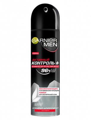 Купить garnier men mineral (гарньер) дезодорант-антиперспирант активный контроль+ 96 часов спрей, 150мл в Семенове