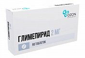 Купить глимепирид-озон, таблетки 2мг, 90 шт в Семенове