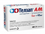 Купить телзап ам, таблетки 5мг+40мг, 28 шт в Семенове