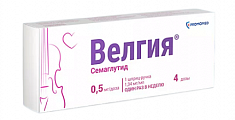 Купить велгия, раствор для подкожного введения 0.5 мг/доза 1,5мл шприц-ручка 1шт с иглами 5шт в Семенове